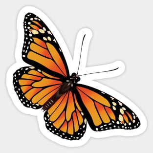 Monarch Butterfly intricate detail Sticker